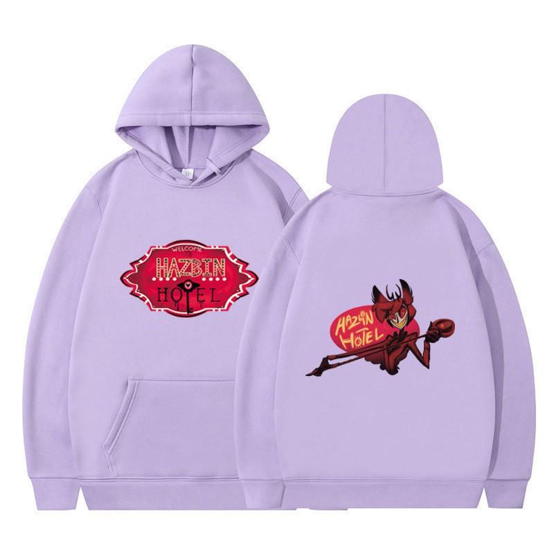 Hazbin Hotel Hoodie Unisex Oversized Cotton Sweatshirt Casual Wear