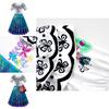 Mirabelle Madrigal Dress Ocean Blue Fancy Costume For Kids Perfect For Halloween And Parties