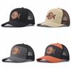 Seven-Panel Style Fishing Cap Adjustable Trucker Hat Summer Baseball Cap  Unisex