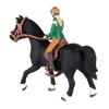 Plastic Handcrafted Riding Horse Figures,Kids Toys Gifts for Boys, Wild West Figurines