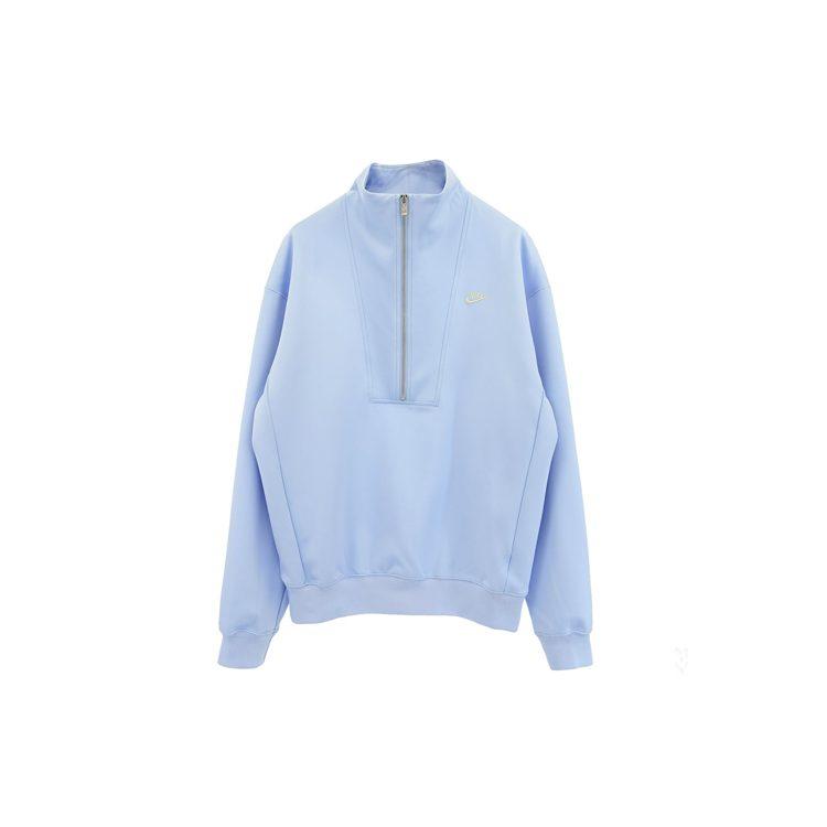 Nike Sweatshirts Men's Blue Stand Collar Moderate Regular DQ4238-425