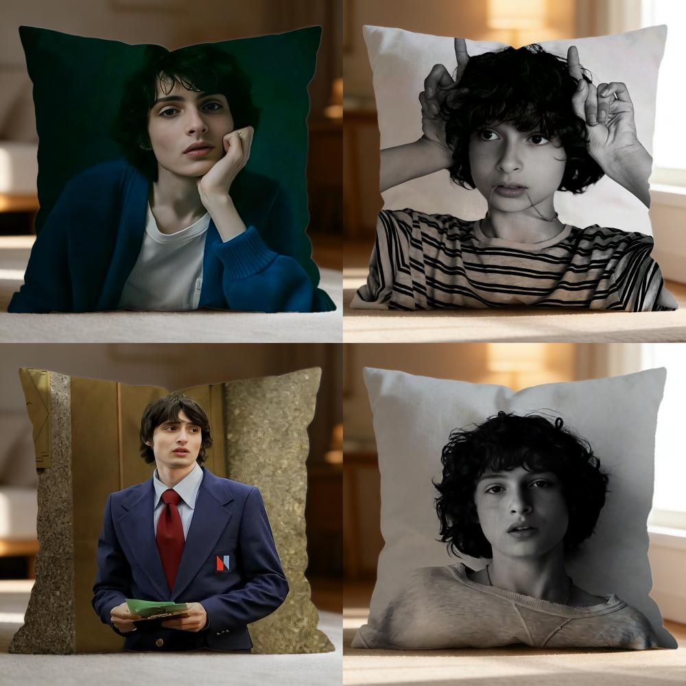 Moderne F-FFinn Wolfhard Kissenhülle Weich Waschbar Kissenbezug Mehrere Szenen für Sofa Bett Reise Bürogebrauch