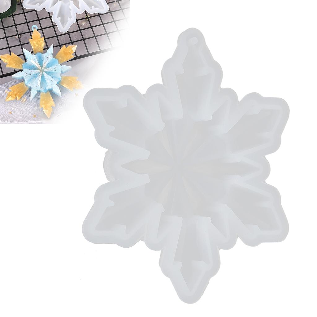 Schneeflocken Silikonform DIY Handwerk Schmuckanhänger Herstellungsform Zubehör