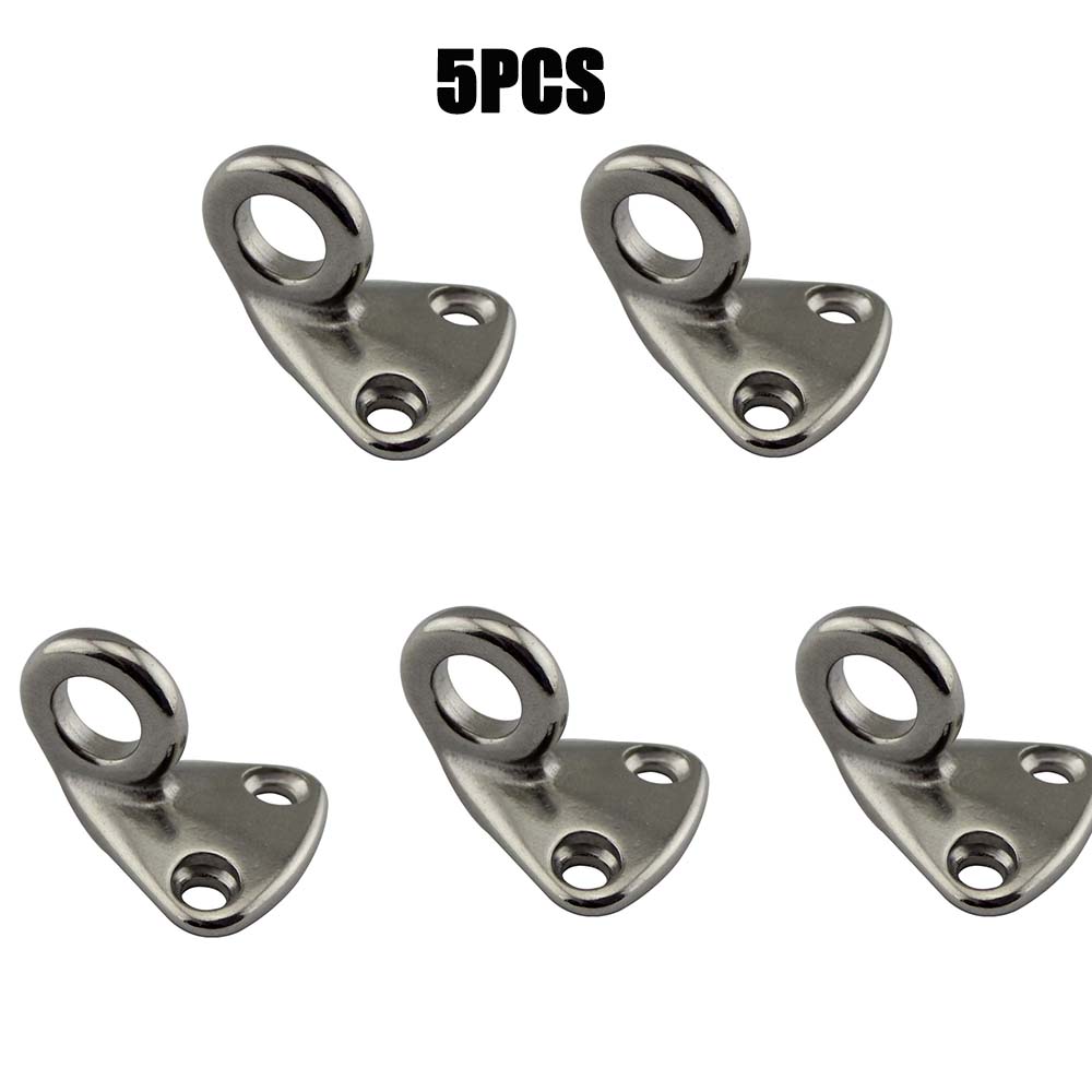 316 Stainless Steel Boat Spring Locked Fender Hook 5pcs Fender Snap Attach Rope Fending Hook Eye Sail Tug Ship Marine Hardware