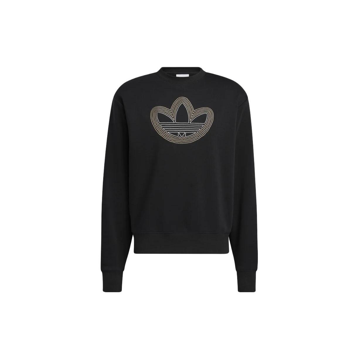 adidas OAC Trefoil Crew Sweatshirt Black Men s HI2975 XXS