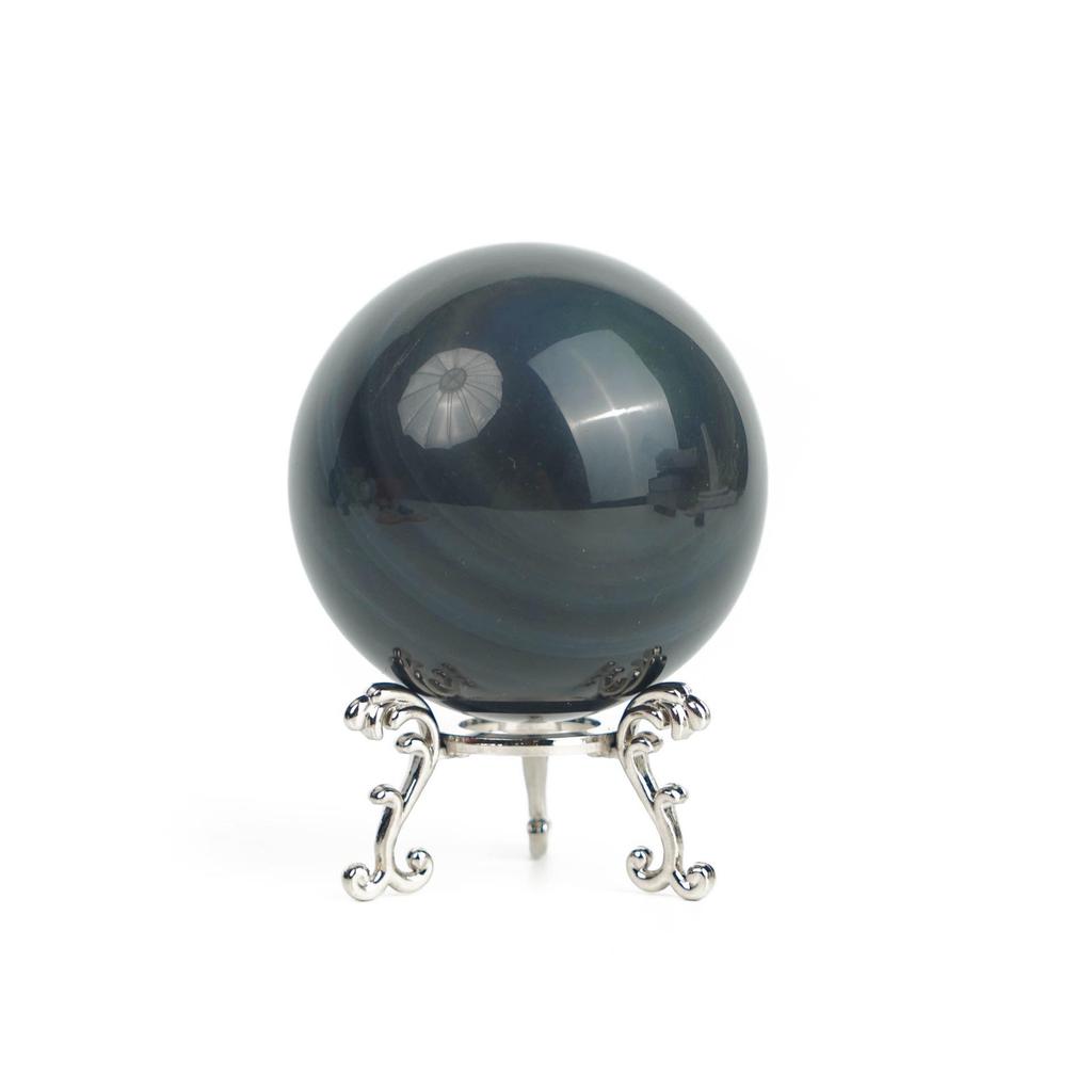 Cross-border Natural Crystal Ball with Multi-Gem Raw Stone Polished for Home Office Feng Shui Decor.