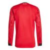 adidas Manchester United 25/26 Home Aeroready Fan Version Slim Fit V-Neck Long Sleeve Football Shirt Men Tops JP3037