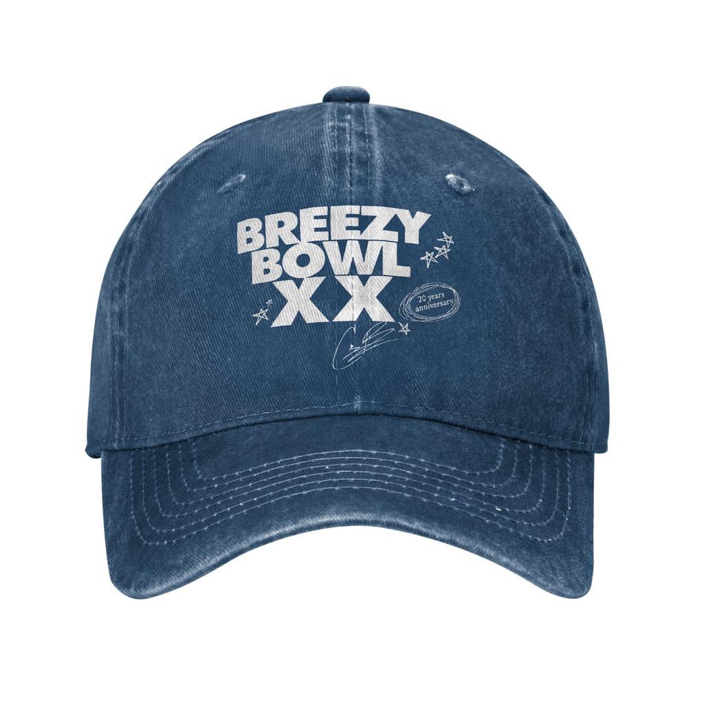 Rapper Chris Brown Breezy Bowl XX Tour Baseball Caps Men Women Distressed Denim Headwear  Outdoor Adjustable Caps Hat