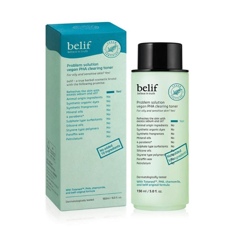 belif Problem Solution Vegan PHA Clearing Toner 150ml