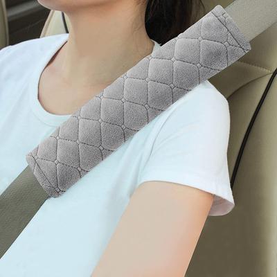 Housse de Ceinture de Sécurité Universelle pour Voiture 27cm Housse de Ceinture de Sécurité en Peluche Réglable Coussin d'Épaule pour Enfants Adultes Accessoires d'Intérieur de Voiture