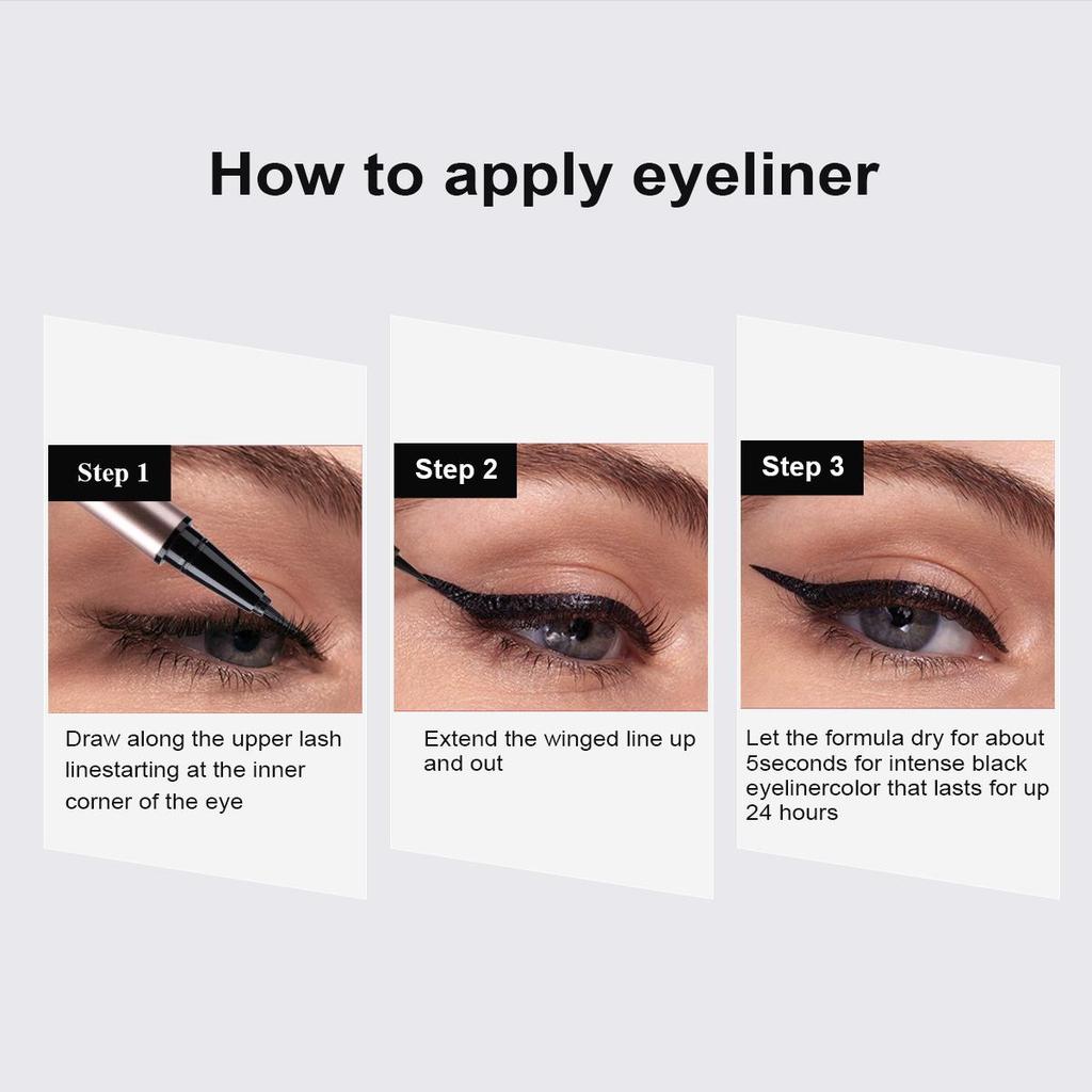 Eyeliner Pencil Adai flower Black Brown 24 H Waterproof