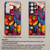 Colorful Circle Pattern 2D Phone Case for Samsung S26 S25 S24 S23 S22 S21 S20 A56 A36 A16 - Glass Protective Cover