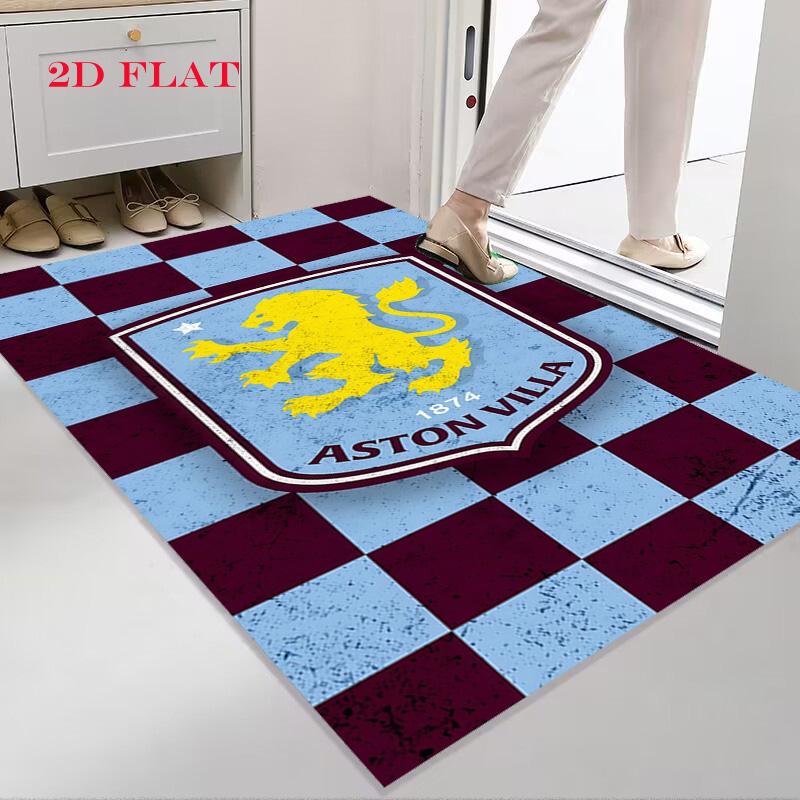 Aston Villa Logo Carpet Rug for Living Room Bedroom Home Sofa Decoration,Kids Play Nonslip Floor Mat