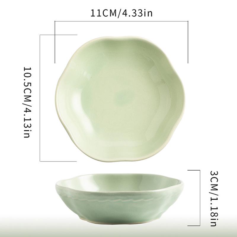 INS Jewelry Tray: Kiln-Fired Ceramic Dish for Home Entrance, Ornament Display, Ring & Earring Storage.