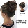 Synthetic Claw In Chignon Curly Messy Bun Hairpiece For Women Scrunchie Fake False Hair Extensions Updo Hair Accessories for Halloween Christmas