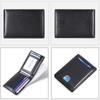 Slim Leather Wallet for Men Small Short Card Wallets Cowhide RFID Money Purse Business Card Holder