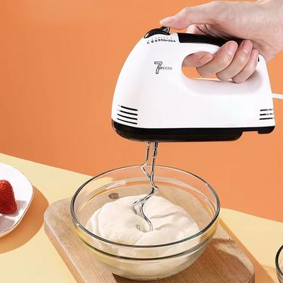 Elektrisches Handrührgerät mit 7 Geschwindigkeitsstufen Handmixer für die Küche zum Backen und Sahneschlagen Kleine Größe Leichtes Design