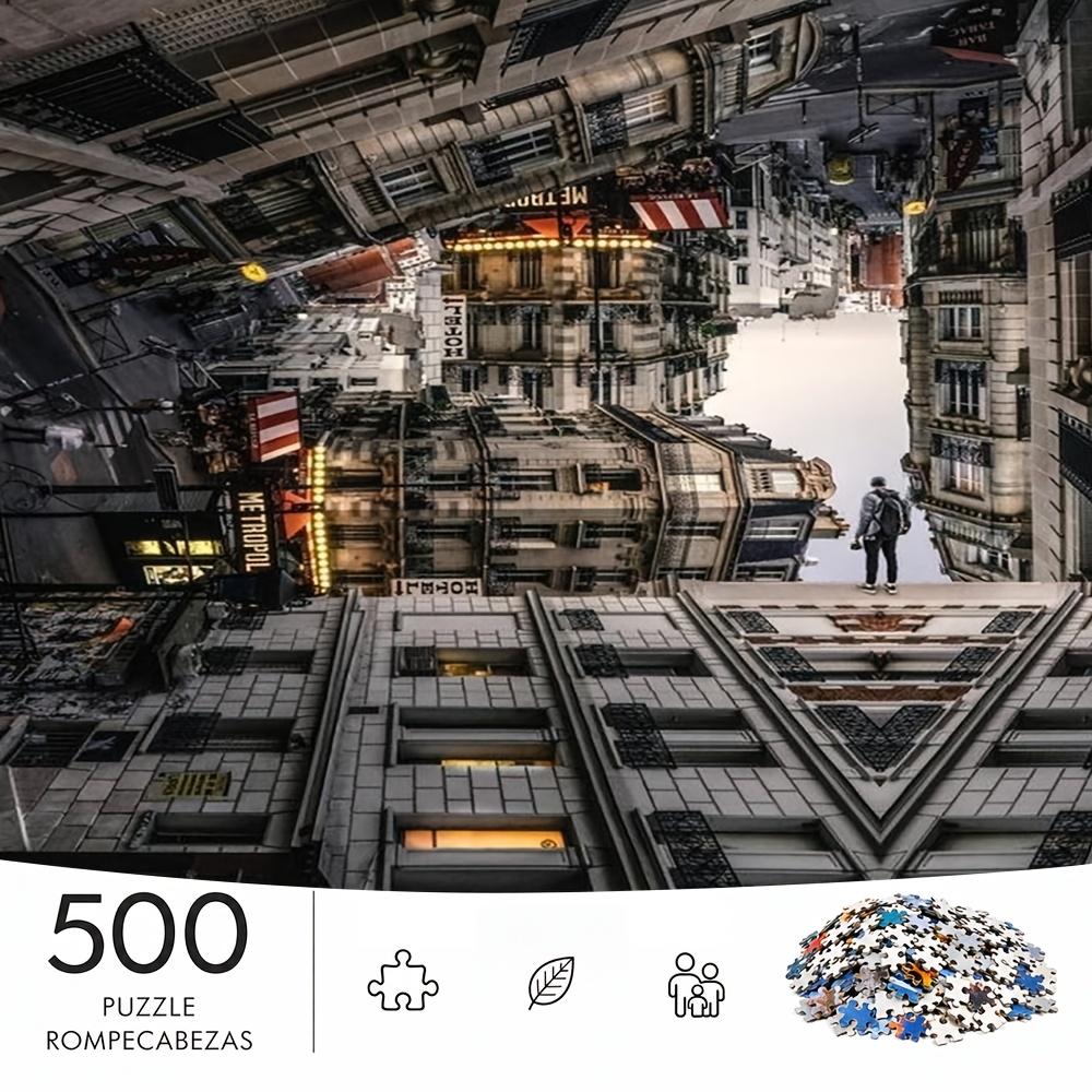 500pcs/Puzzle Game for Training Endurance And Logic - Exquisite Puzzle - (Urban Twilight Solitary Return) Suitable for Living Room Decoration, Room Ar
