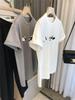 Panda Embroidery Loose Short Sleeve Women's Cotton T-Shirt