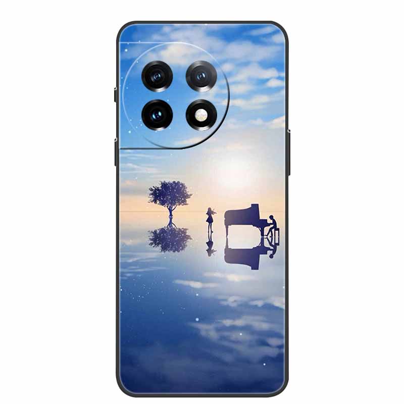 For One Plus 11 Case Marbled Granite Stone Texture Phone Cases for Oneplus 11R Shockproof Soft Cover on for Oneplus11 5G Silicon