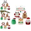 Plush Christmas Santa Claus Snowman Pillow Soft Decorative Cushion For Home Holiday