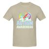 Piece Proud Of You Funny Graphic  Cotton TShirt Autism Awareness Day Tees Tops For Unisex
