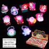 Halloween Light-Up Rings - Pumpkin, Skull, and Bat Designs for Parties