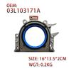 Rear Main Seal Crankshaft Oil Seal ABS Metal OEM 03L103171A Direct Fit Replacement Silver Engine Crankshaft Repair