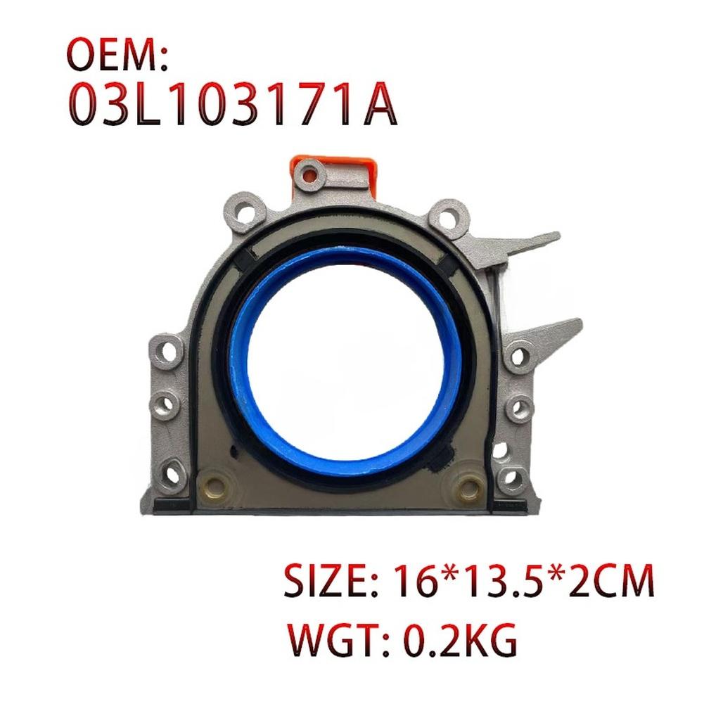 Rear Main Seal Crankshaft Oil Seal ABS Metal OEM 03L103171A Direct Fit Replacement Silver Engine Crankshaft Repair