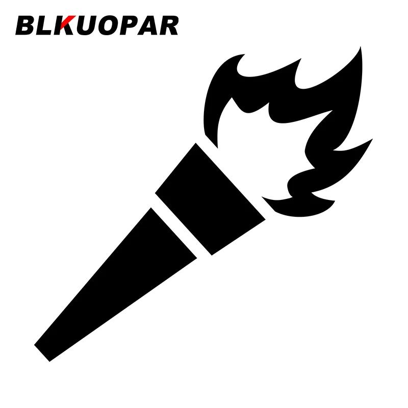 BLKUOPAR for Torch Car Stickers Sunscreen Occlusion Scratch Decals Graffiti Die Cut Windows Motorcycle Decor Car Styling