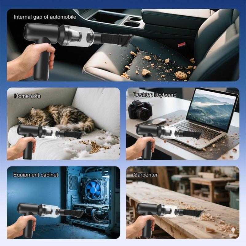 High Speed Violent Blower 110000RPM Powerful Air Dusters For Electronics Car Interior Cleaning With 29mm Brushless Motor 180g Air Pressure