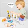 Wooden Animal Stacking Blocks - Large, Safe, Educational Toys for Infants and Toddlers