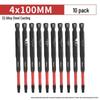 Hexagonal Anti-Slip S2 Alloy Steel Magnetic Screwdriver Bits for Electric Drills