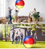 Large Inflatable Three-Color Beach Ball for Outdoor Fun and School Sports Activities