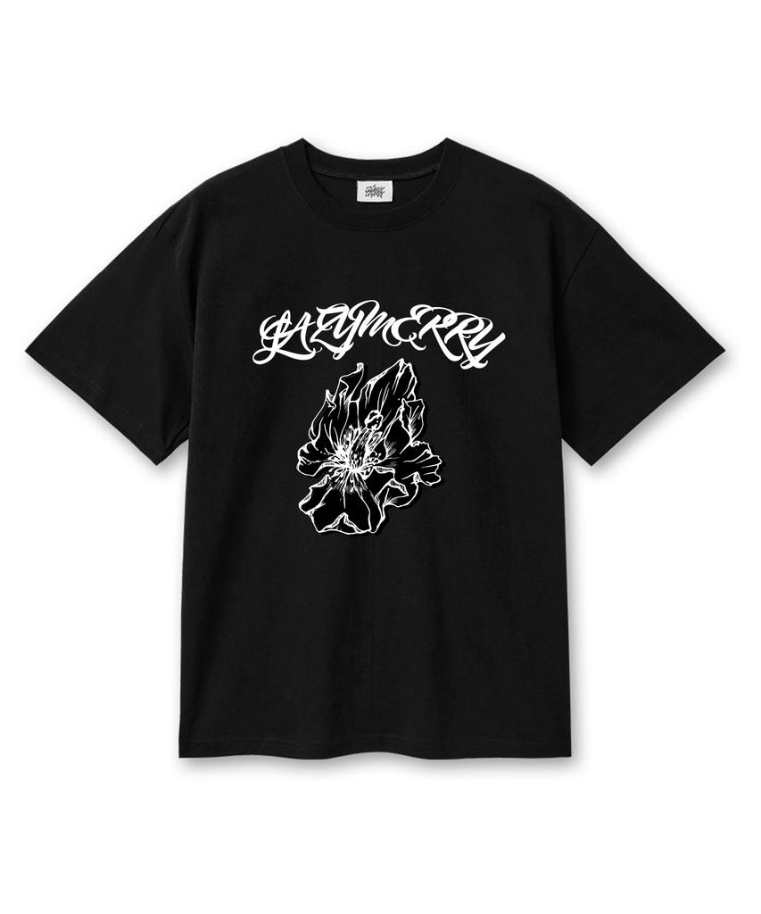 Leijimeli 20-Count Cotton Oversized Short Sleeve T-Shirt Black