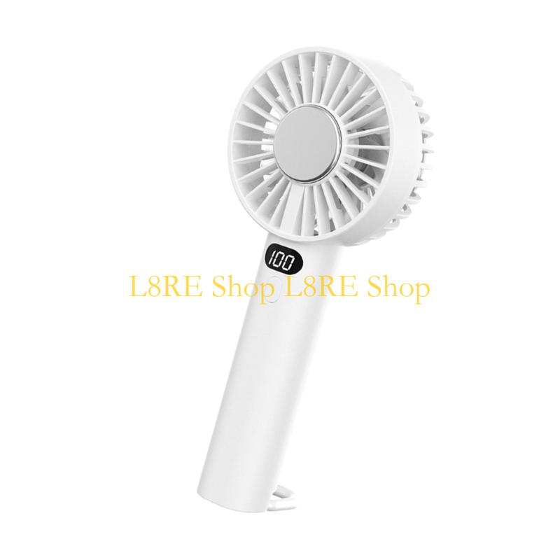 L8RE Mini Handheld Fan with 3 Speed and Rechargeable Battery Cooling Device for Travel Office and Outdoor Activity Use