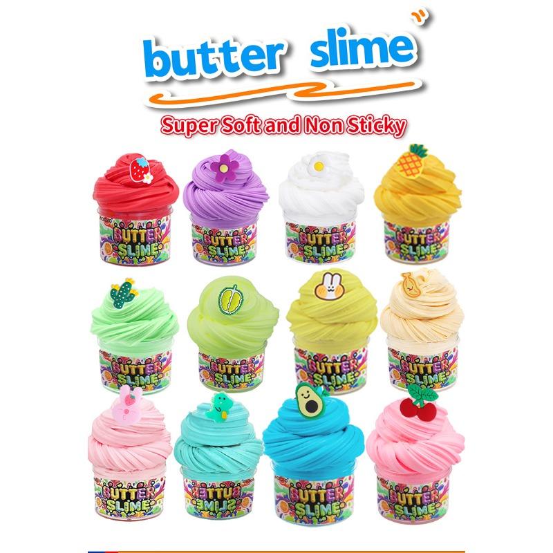 Kit Slime Culoare Mixtă Unt, Plastilină Moale, Decoratiuni de Sărbătoare, Materiale de Artizanat pentru Eliberarea Stresului pentru Sărbătoarea Festivă