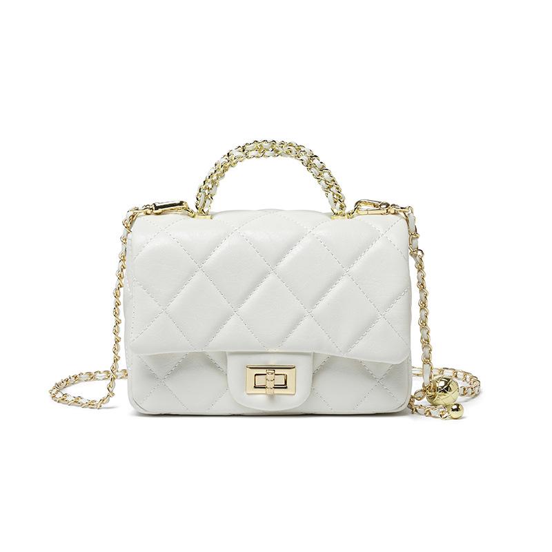 New Fashion Diamond Chain Women's Crossbody Bag Fashionable Versatile Autumn and Winter Chain Bag Shoulder Bag