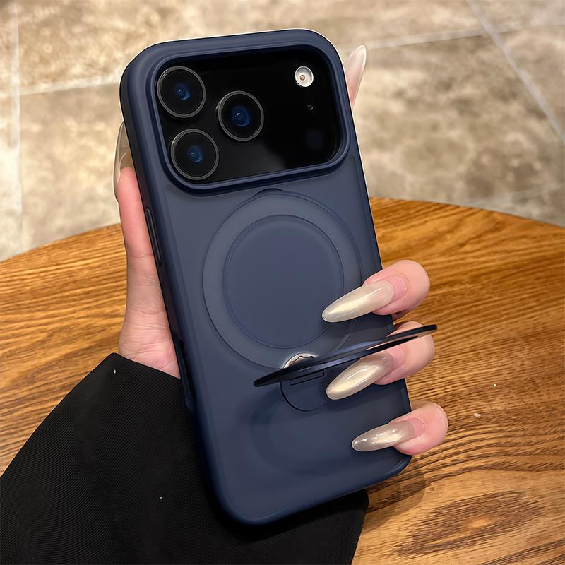 For Magsafe Metal Car Holder Ring Phone Case For iPhone 17 Pro Max 17 Air 16 15 Pro 14 13 12 11 Magnetic Bumper Back Cases Cover