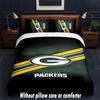 Green Bay Packers Design Bed Bedding Set 1 Duvet Cover + 2 Pillowcases Soft Breathable Household Bed Linens