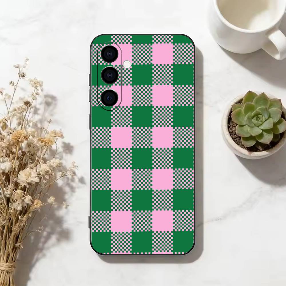 Luxury Y2K Polka Dots Phone Case For Samsung Galaxy A73,A72,A71,A70,A53,A52,A51,Soft Silicone Black Cover