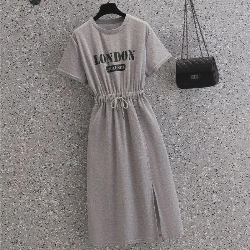 2023 Plus Size Women's Polo Collar Summer Dress: Fashionable and Stylish