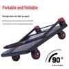 Gongtai Foldable Plastic Flatbed Hand Truck with Silent Wheels