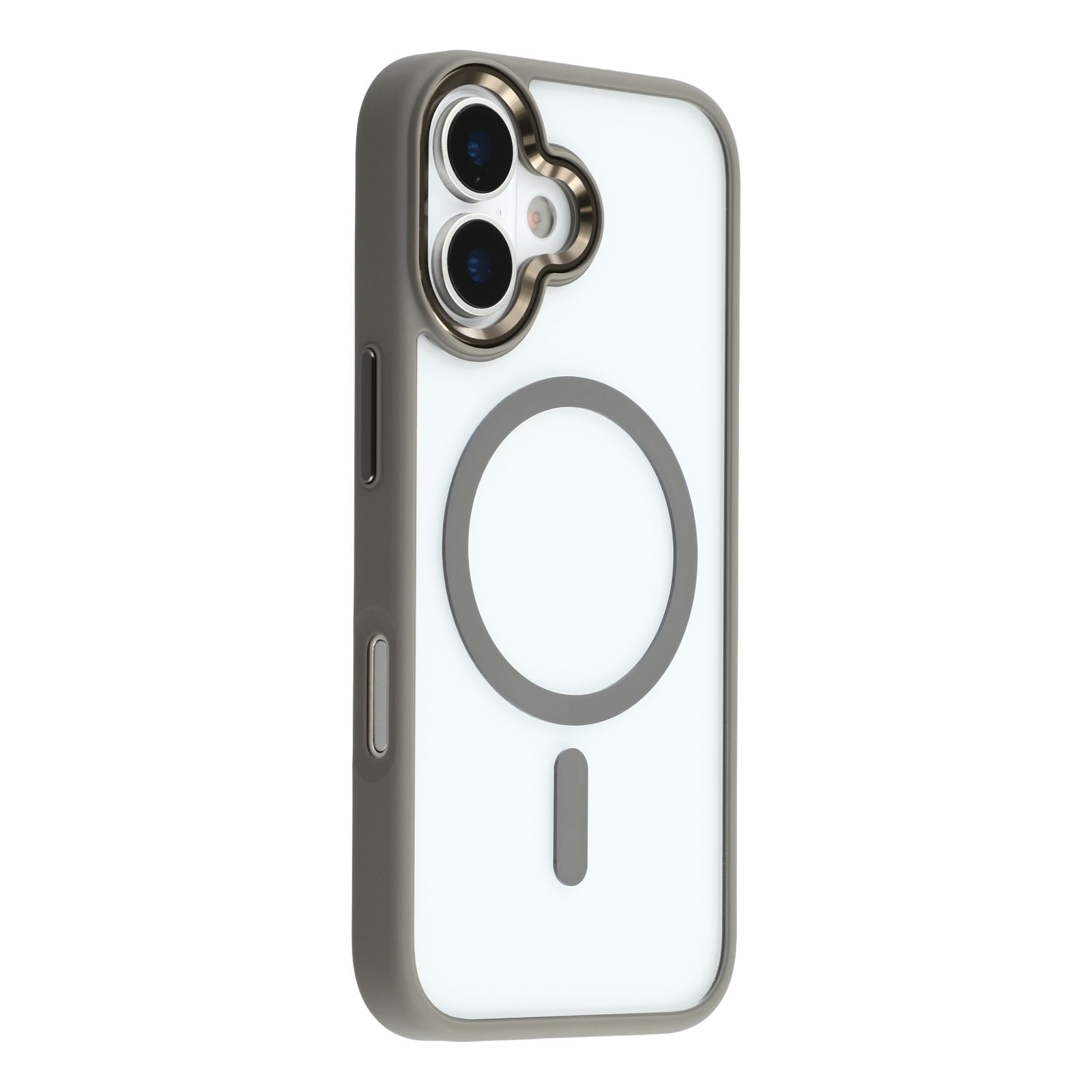 

FULEXIN For iPhone 17 Case Compatible with MagSafe Anti Drop TPU+PC Phone Cover Grey