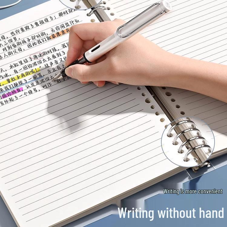 Comfort Grip Thick Ring Binder Notebook, B5/A4 Loose-Leaf Refill, Ideal for Junior High Students