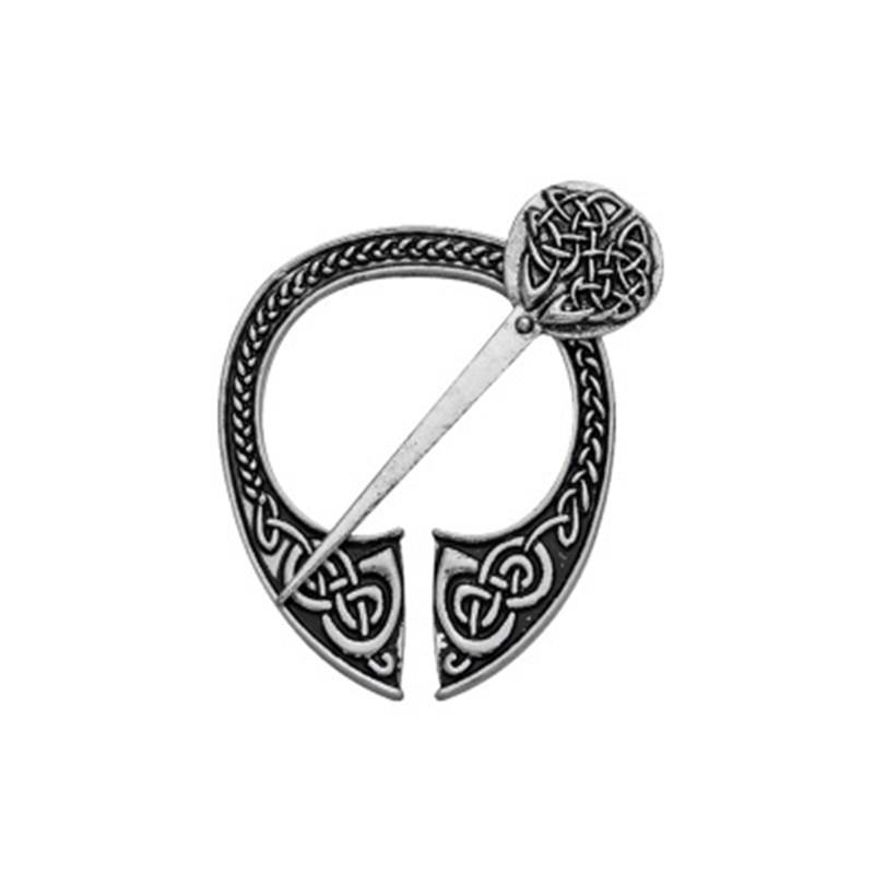 New Fashion Women Hand Forged Medieval Norse Runic Viking Jewelry Vintage Wulflund Belt Buckles Viking Cloak Brooch Cloak Pin