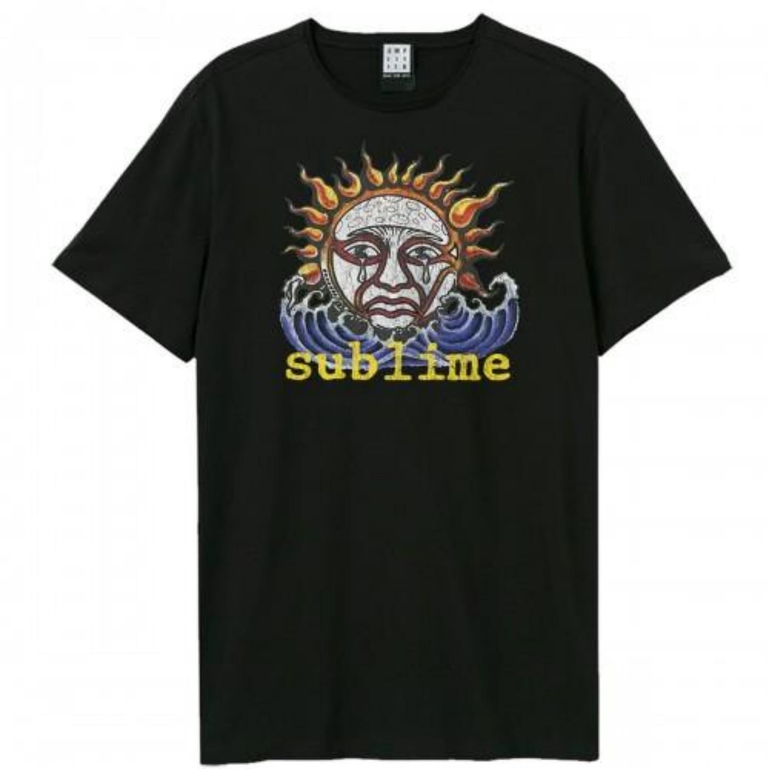 Amplified Unisex Adult Ska Sun Sublime Logo T-Shirt S