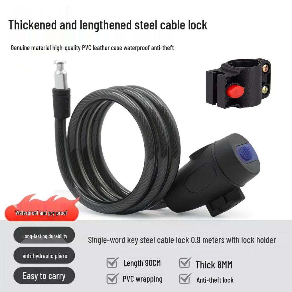 "Anti-Theft Five-Digit Combo Lock for Bikes and Electric Motorcycles"