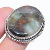 Natural Boulder Opal Gemstone 925 Sterling Silver Jewelry Ring Size 8.5 B0b52
