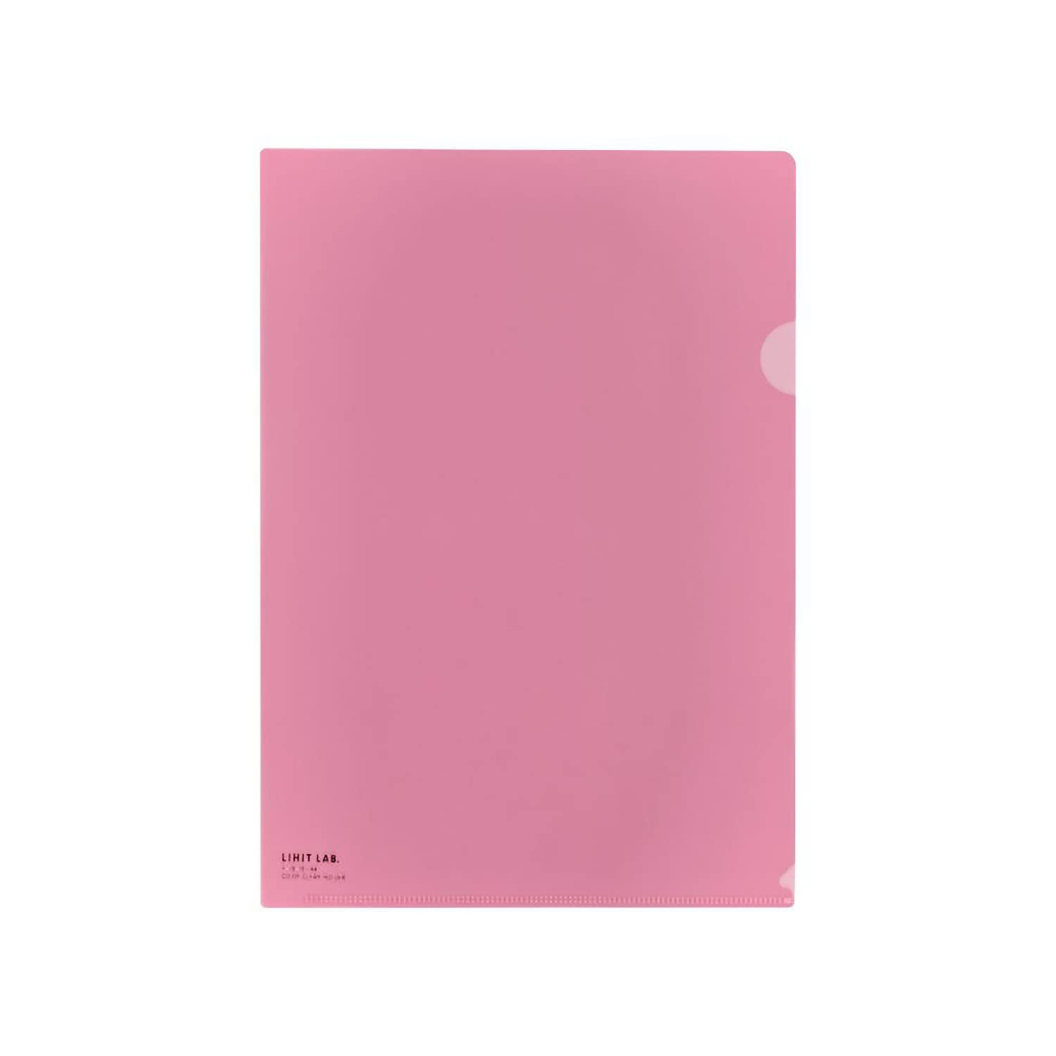 

LIHIT LAB Clear Holders, 50 Sheets, A4, Crystal Pink, F78-18_50
